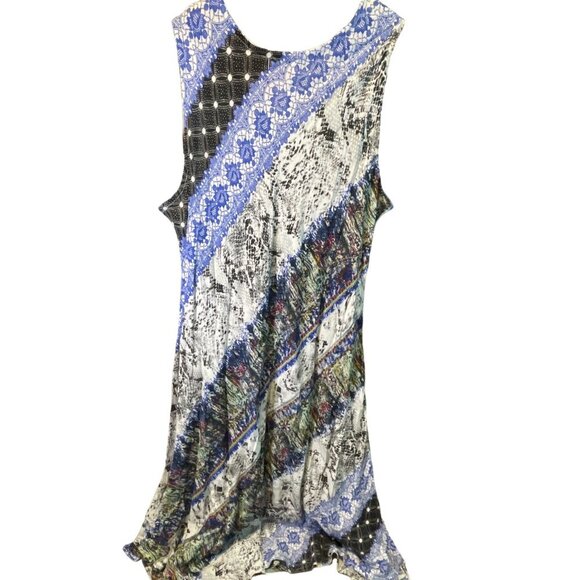 La Cera Colorful Patchwork Sleeveless Maxi Sun Dress Sz 2X - Picture 2 of 6